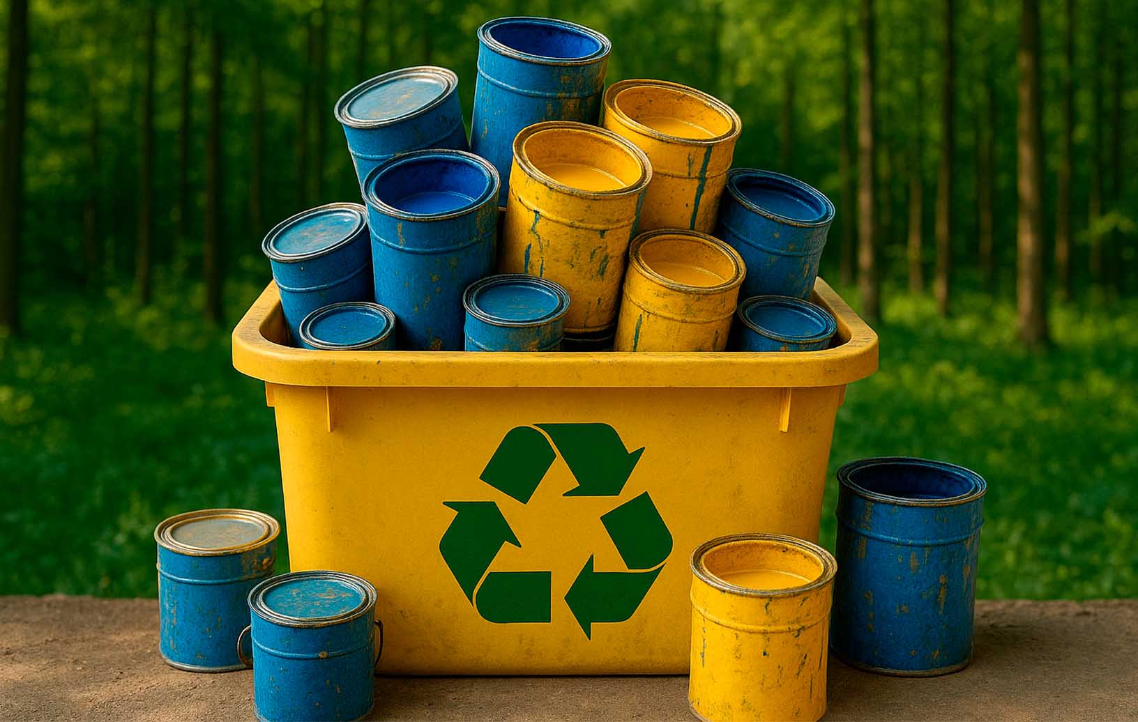 descarte de tinta de forma sustentável